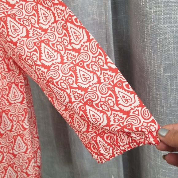 Rebecca Malone blouse, tie neckline NWT - Picture 2 of 5